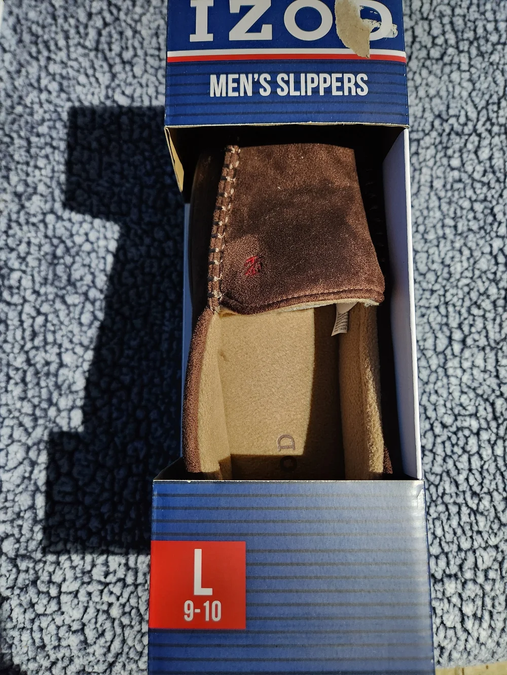 Izod Men's Brown Suede Slip-On Loafers